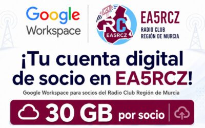 ¡NOS MODERNIZAMOS! El Radio Club Región de Murcia se une a Google para Organizaciones sin Ánimo de Lucro